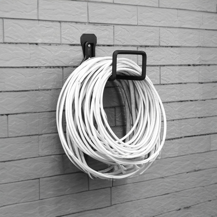 Soporte de pared para garaje Maclean, para neumáticos, herramientas de jardín, escalera, mangueras, bicicletas, acero, carga máx. 35kg, MC-441, 2 piezas