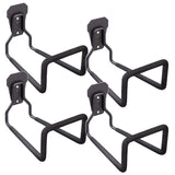 Soporte de pared para garaje Maclean, para neumáticos, herramientas de jardín, escalera, mangueras, bicicletas, acero, carga máx. 35kg, MC-441, 4 piezas