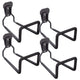 Soporte de pared para garaje Maclean, para neumáticos, herramientas de jardín, escalera, mangueras, bicicletas, acero, carga máx. 35kg, MC-441, 4 piezas