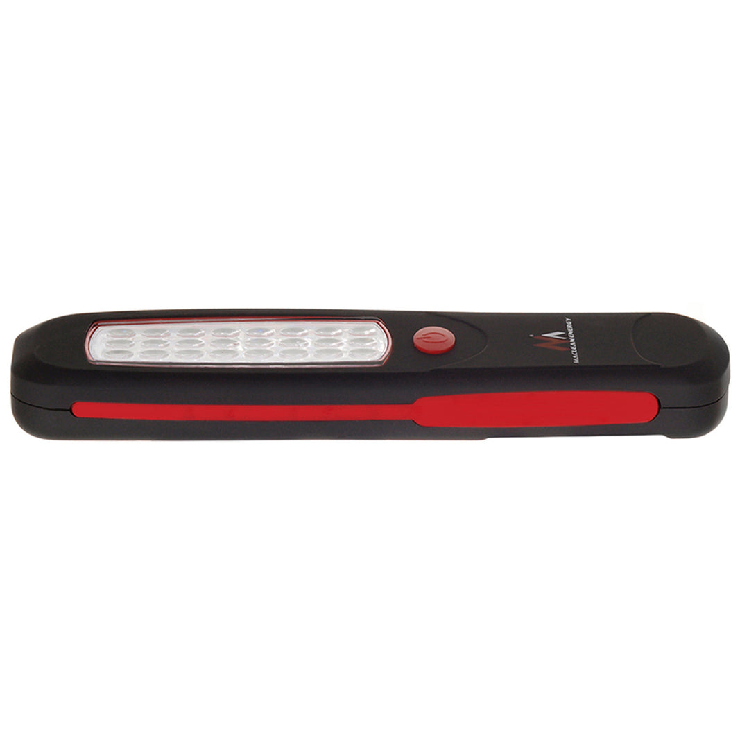 Maclean MCE03 Lámpara de taller 24 LED, imán, gancho, 3 piezas