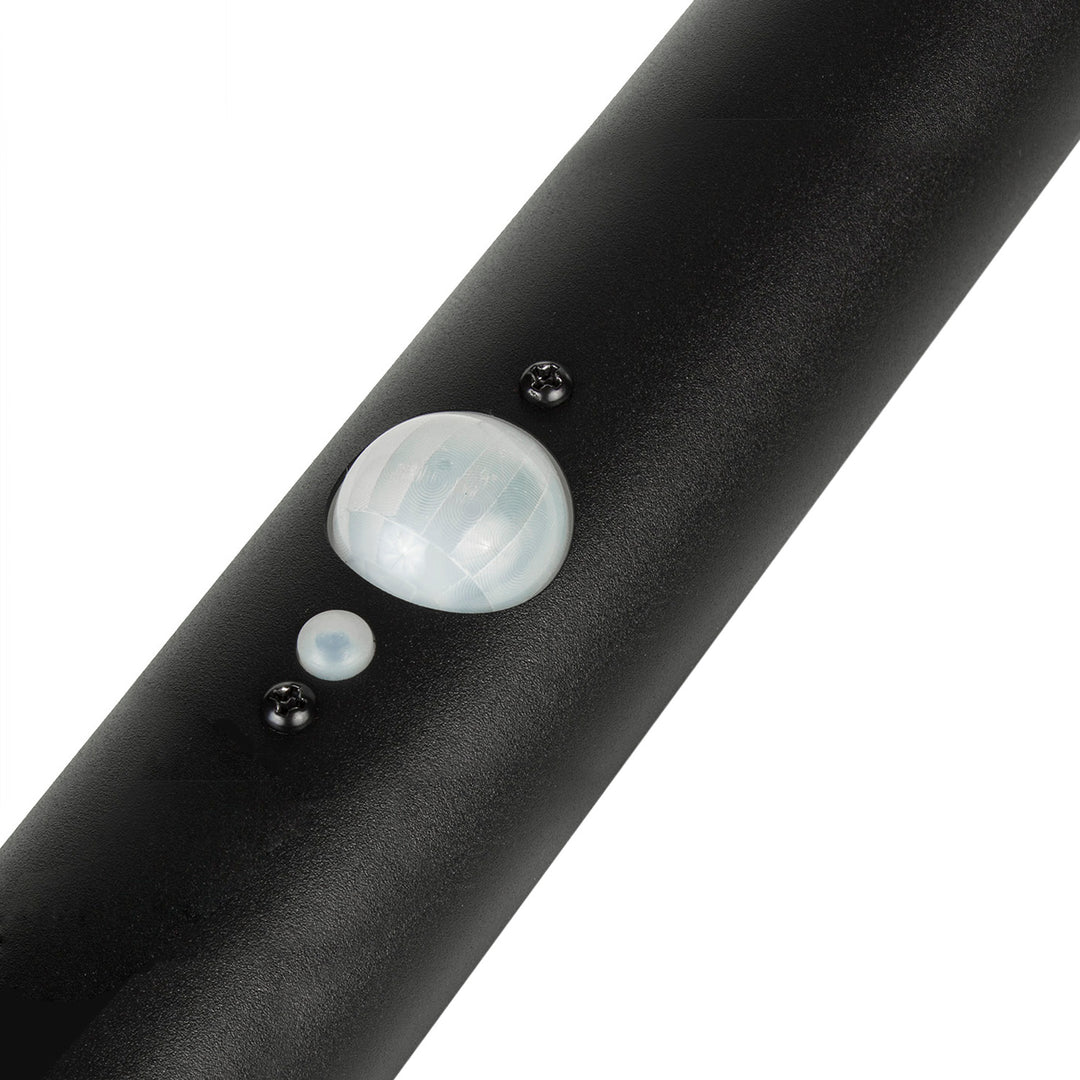 Maclean MCE465 B Solar LED Light, con sensor, 3 modos, enchufable, Li-ion 18650, IP44, 3.7V, 1200 mAh, Negro, 8 piezas