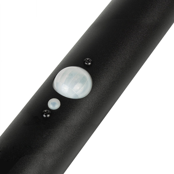 Maclean MCE465 B Solar LED Light, con sensor, 3 modos, enchufable, Li-ion 18650, IP44, 3.7V, 1200 mAh, Negro, 8 piezas