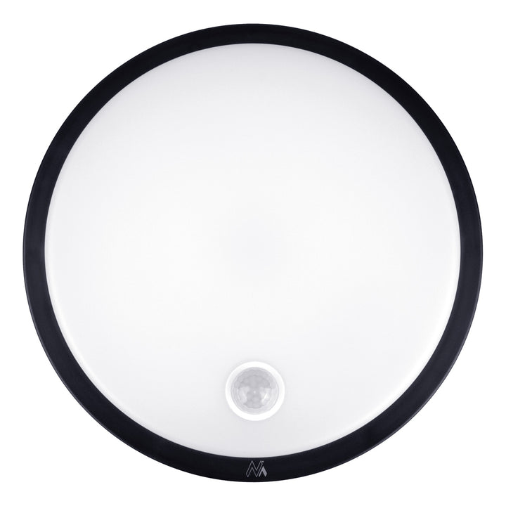 Lámpara LED con sensor de movimiento Maclean, sensor PIR, color negro, 10 W, IP65, 1000 lm, color neutro, MCE525 B