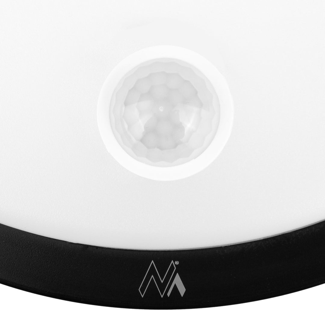 Lámpara LED con sensor de movimiento Maclean, sensor PIR, color negro, 10 W, IP65, 1000 lm, color neutro, MCE525 B