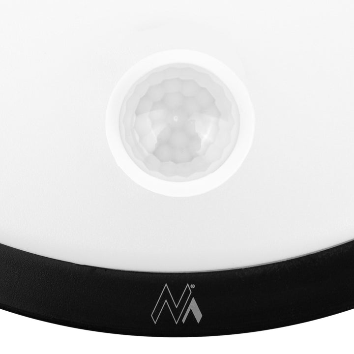 Lámpara LED con sensor de movimiento Maclean, sensor PIR, color negro, 10 W, IP65, 1000 lm, color neutro, MCE525 B