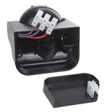 Sensor de movimiento PIR Maclean, infrarrojos, IP44, negro con cubierta negra, alcance 12 m, carga máxima 300/1200 W, MCE358 B/B