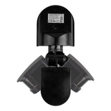 Sensor de movimiento y crepúsculo de pared Maclean, 180°, máx. 1200 W, negro con cubierta negra, MCE25 B/B