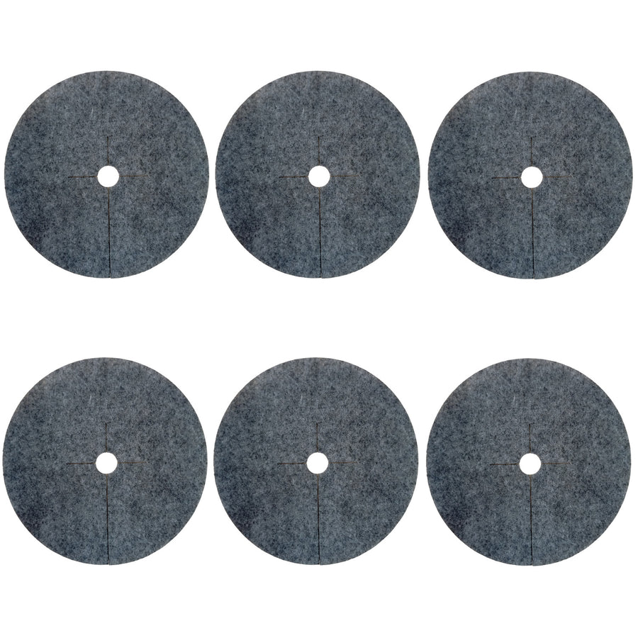Bertoni Juego de discos antihierba, 6 piezas, 40 cm, gris