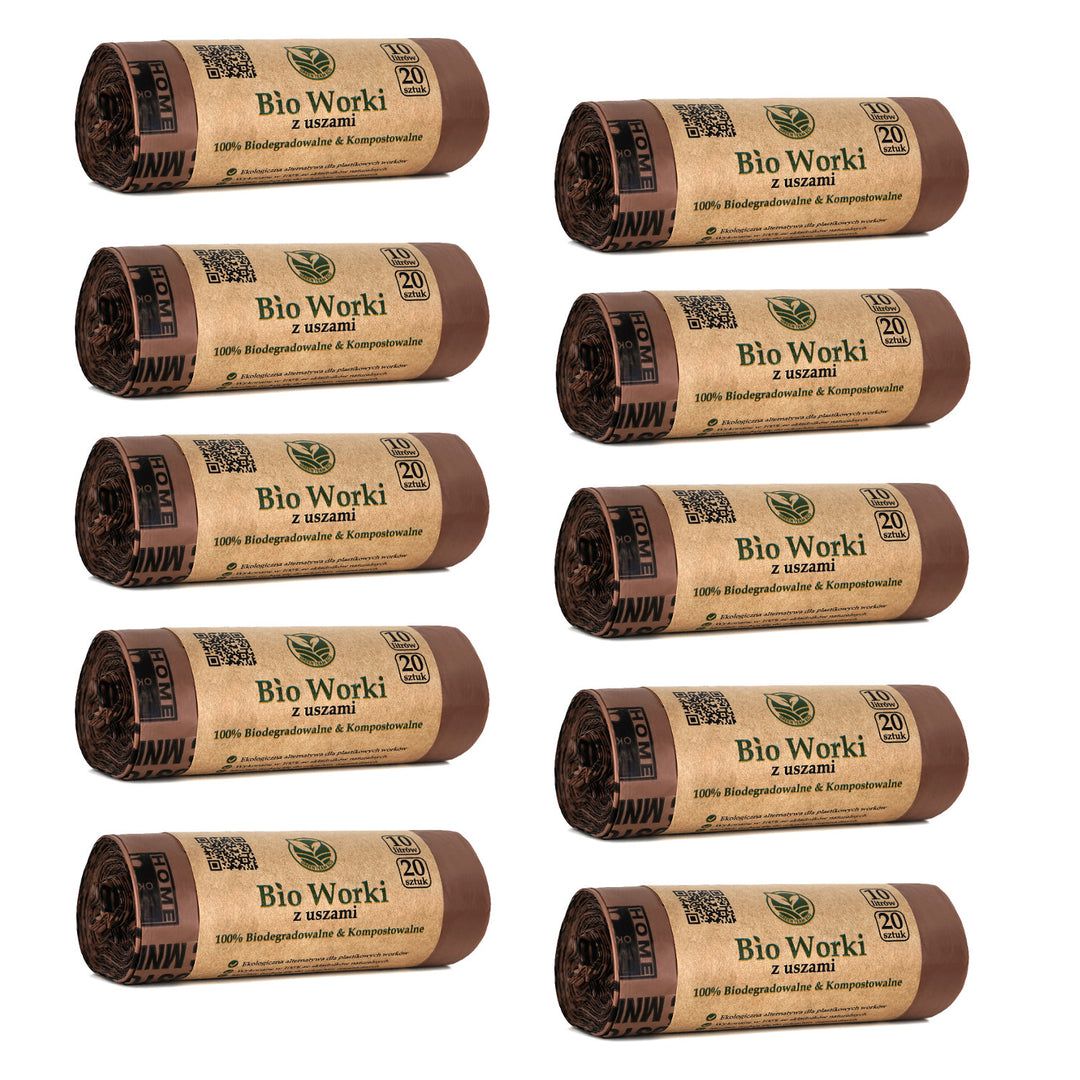 BIO bolsas compostables 10 litros 10x20 piezas