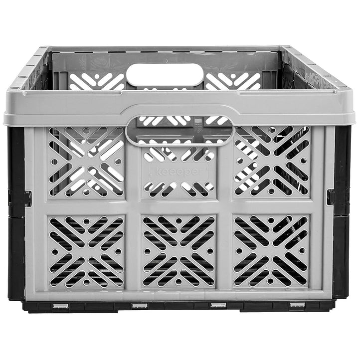 Cesto de plástico dobrável Keeper, 32L, cinzento-preto