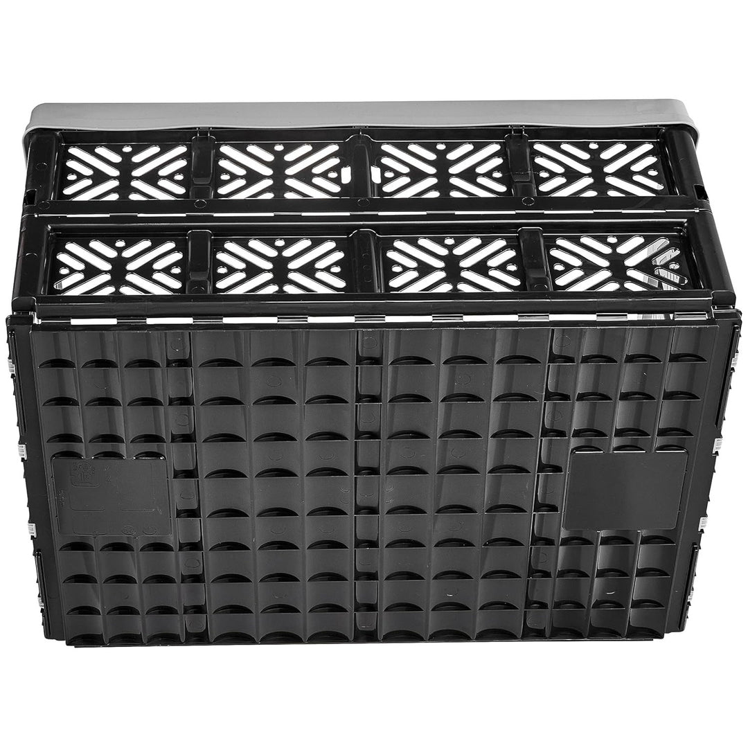 Cesto de plástico dobrável Keeper, 32L, cinzento-preto