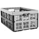 Cesto de plástico dobrável Keeper, 32L, cinzento-preto