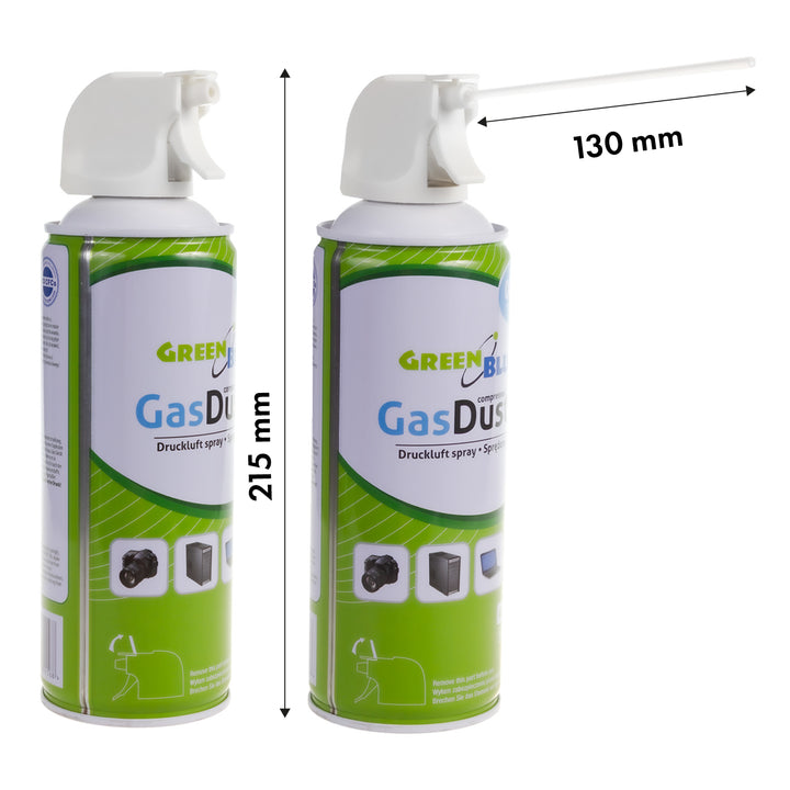 Pulverizador de pistola de ar comprimido GreenBlue GB400 400ml - Pulverizador de pistola, 2 unid.