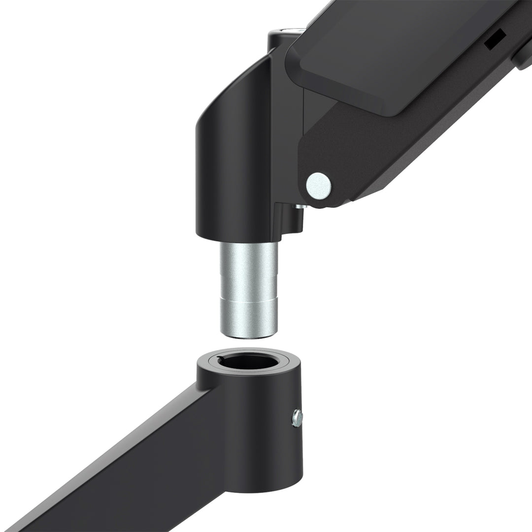 Soporte de monitor Maclean, resorte de gas, 17"-32", 2-10kg, negro, MC-133