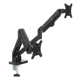 Soporte para 2 monitores Maclean, resorte de gas, 17"-32", 2-10kg, negro, MC-134