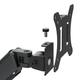 Soporte para 2 monitores Maclean, resorte de gas, 17"-32", 2-10kg, negro, MC-134
