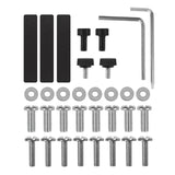 Soporte para 2 monitores Maclean, resorte de gas, 17"-32", 2-10kg, negro, MC-134