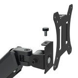 Soporte para 2 monitores Maclean, resorte de gas, 17"-32", 2-10kg, negro, MC-136