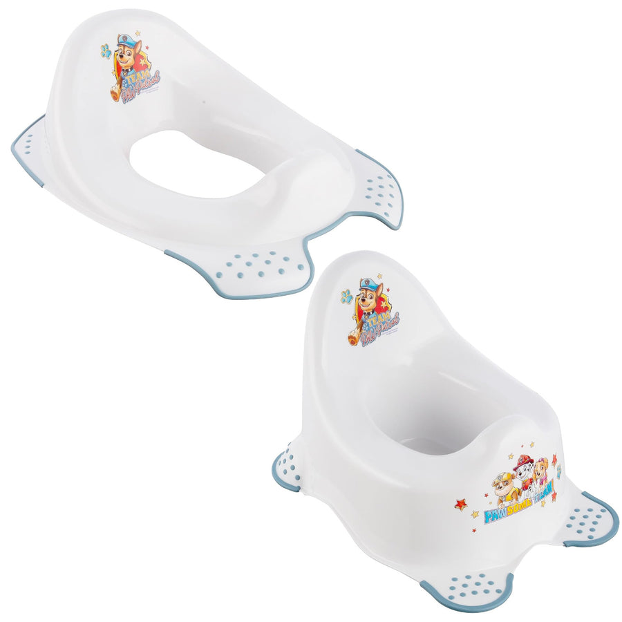 Tapa antideslizante para inodoro Psi Patrol - Paw Patrol+ Orinal antideslizante Psi Patrol, Blanco, Máx. 15 kg
