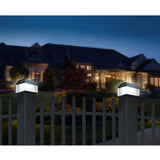 Poste de iluminação solar LED GreenBlue GB127, 80x80 mm, cobertura, 4 peças