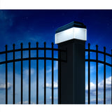 Poste de iluminação solar LED GreenBlue GB127, 80x80 mm, cobertura, 4 peças