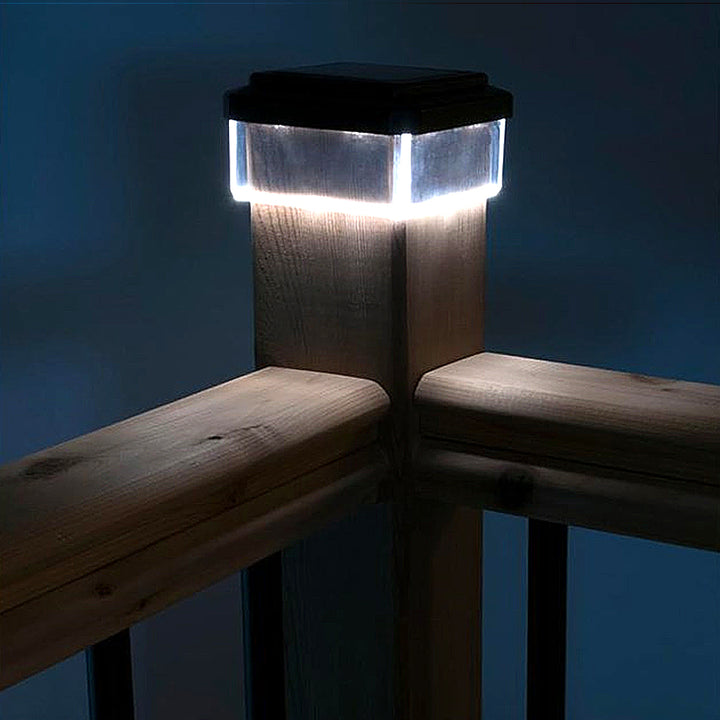 Poste de iluminação LED solar GreenBlue GB126, 60x60 mm, cobertura superior, pacote de 4