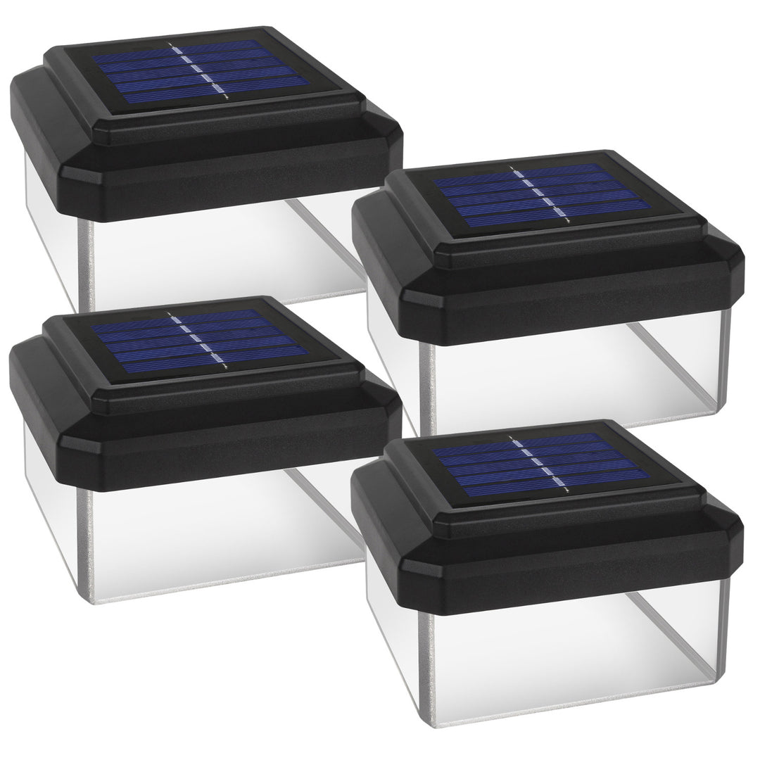 Poste de iluminação LED solar GreenBlue GB126, 60x60 mm, cobertura superior, pacote de 4