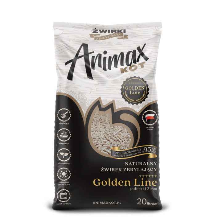 Roupa de cama sanitária, Animax Golden Line 3mm, rolos pequenos, saco de 20L