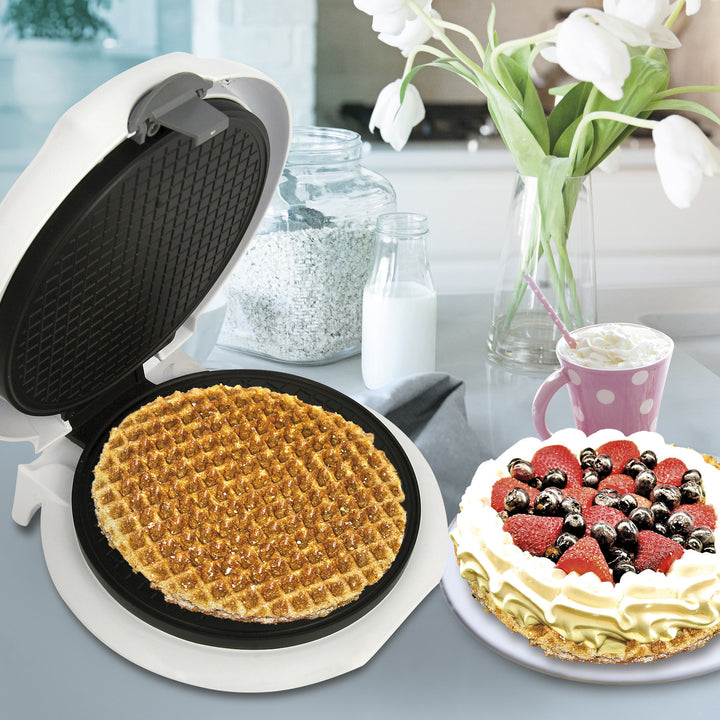 Adler wafer maker, temperatura regulable de forma continua, 1500W, blanco, AD 3038