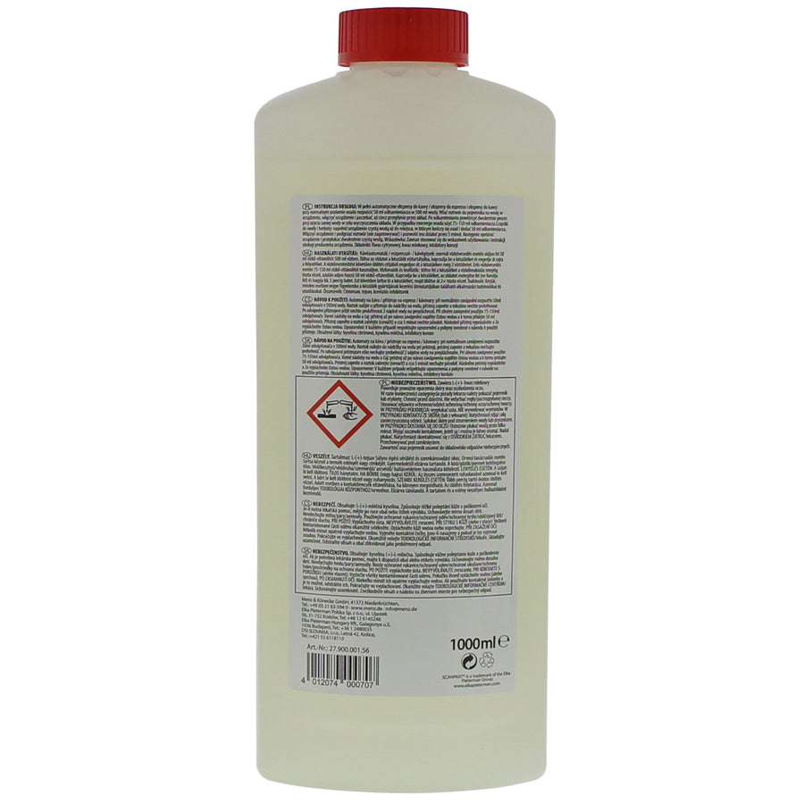 Descalcificador de 1 litro para máquinas de café expresso + 10 pastilhas de limpeza para máquinas de café