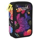 Estuche Coolpack, dos compartimentos, con accesorios, Stitch, Jumper 2