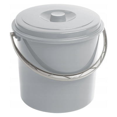 Cubo Curver, con tapa, asa cómoda, 12L, gris, 241750