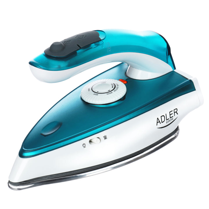 Plancha turística Adler, con vapor, mango plegable, potencia 1700W, AD 5035