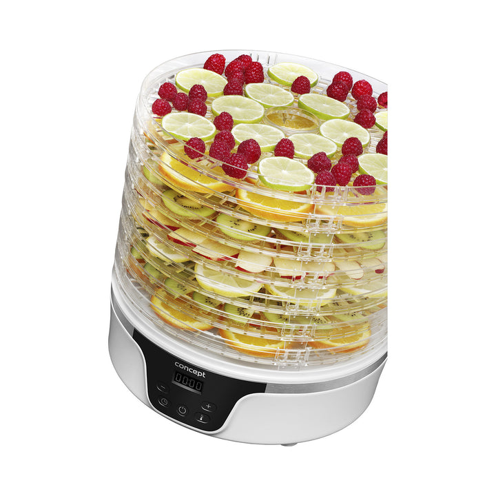 Concept Deshidratador, Secadora de setas, frutas y hierbas, 380W, 7 tamices, control digital, SO2090