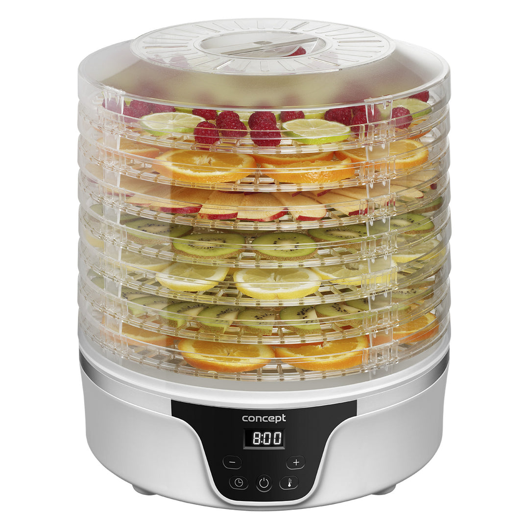 Concept Deshidratador, Secadora de setas, frutas y hierbas, 380W, 7 tamices, control digital, SO2090