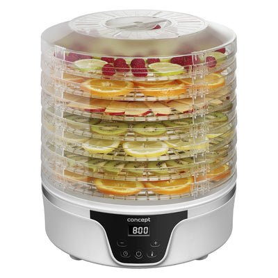 Concept Deshidratador, Secadora de setas, frutas y hierbas, 380W, 7 tamices, control digital, SO2090