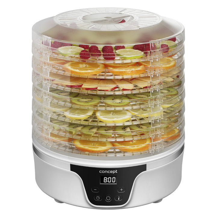 Concept Deshidratador, Secadora de setas, frutas y hierbas, 380W, 7 tamices, control digital, SO2090