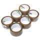 Cinta de embalaje autoadhesiva solvente marrón 54m 48mm - 6 piezas