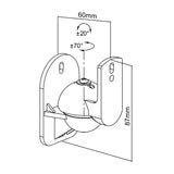 Soporte de altavoz Maclean, para columnas, 3,5 kg, MC-526, 4 piezas