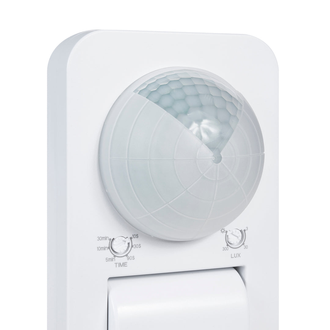 Detector de movimiento Maclean PIR, infrarrojos, IP65, max 2000W, MCE243, 2 piezas