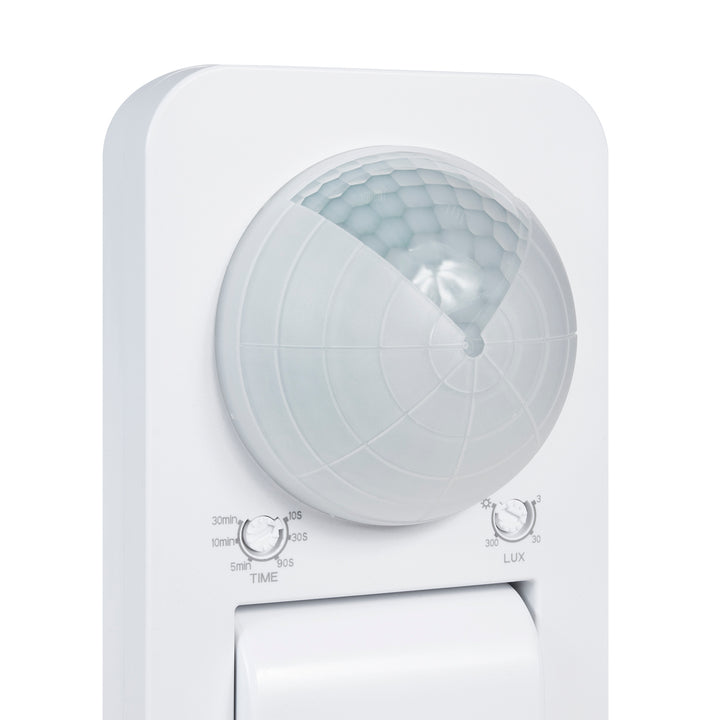 Detector de movimiento Maclean PIR, infrarrojos, IP65, max 2000W, MCE243, 2 piezas