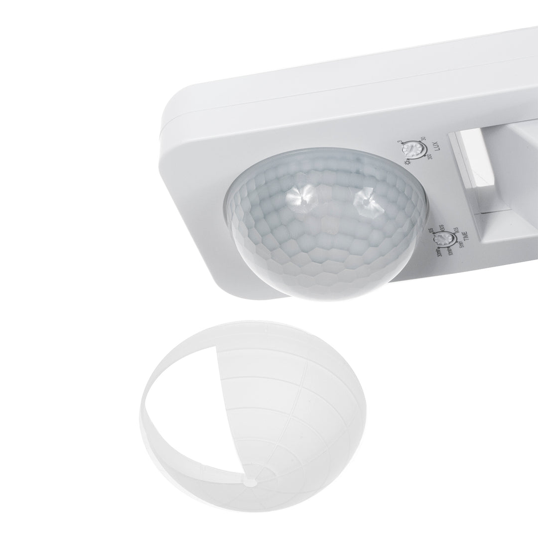 Detector de movimiento Maclean PIR, infrarrojos, IP65, max 2000W, MCE243, 2 piezas