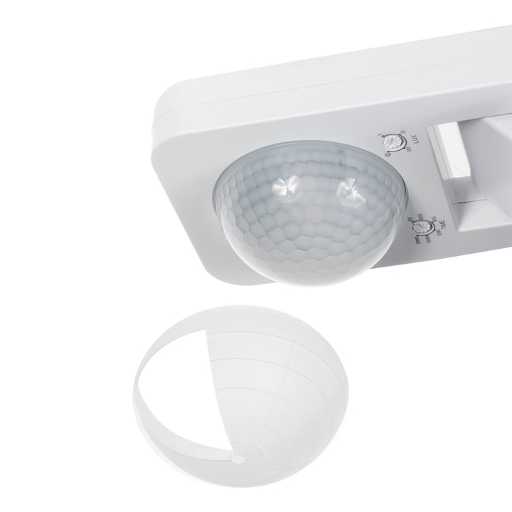 Detector de movimiento Maclean PIR, infrarrojos, IP65, max 2000W, MCE243, 2 piezas