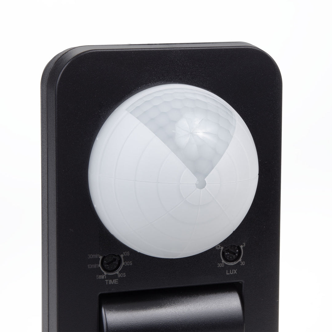Detector de movimiento Maclean PIR, infrarrojos, IP65, max 2000W, negro, MCE243 B, 2 piezas