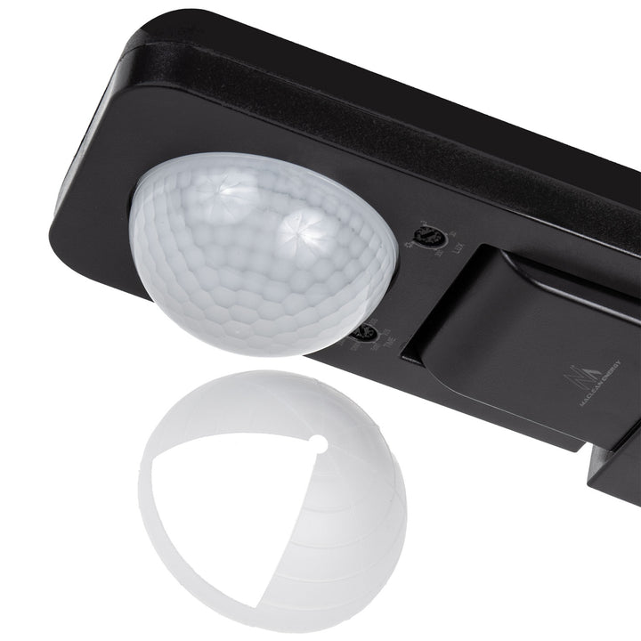 Detector de movimiento Maclean PIR, infrarrojos, IP65, max 2000W, negro, MCE243 B, 2 piezas