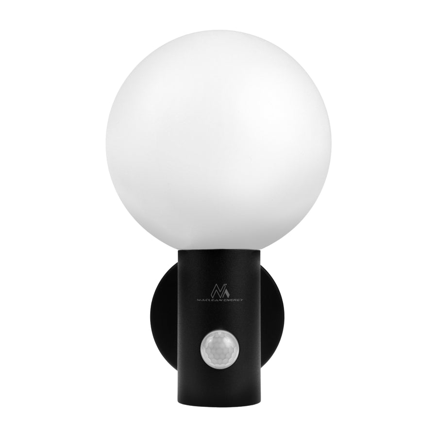 Luz LED com sensor de movimento Maclean, sensor de movimento PIR, preta, 15 W, IP65, 1600 lm, branco neutro (4000 K) MCE515 B, pacote de 2