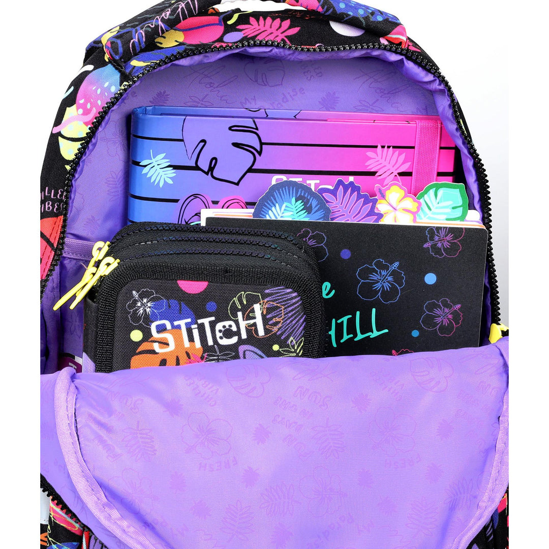 19 L Coolpack Jerry DISNEY STITCH mochila escolar negro + Coolpack estuche, dos compartimentos, equipado, Stitch, Jumper 2