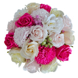 Vaso com flores de sabão - rosas de sabão presente, Damich