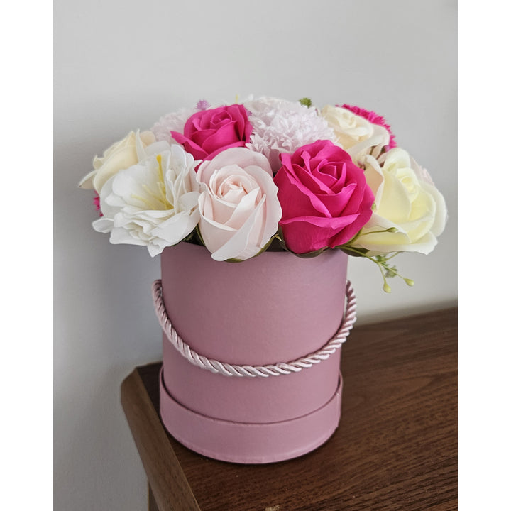 Vaso com flores de sabão - rosas de sabão presente, Damich