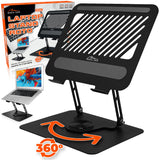Media-Tech MT2662 Soporte ergonómico ajustable y giratorio para portátil 10-17